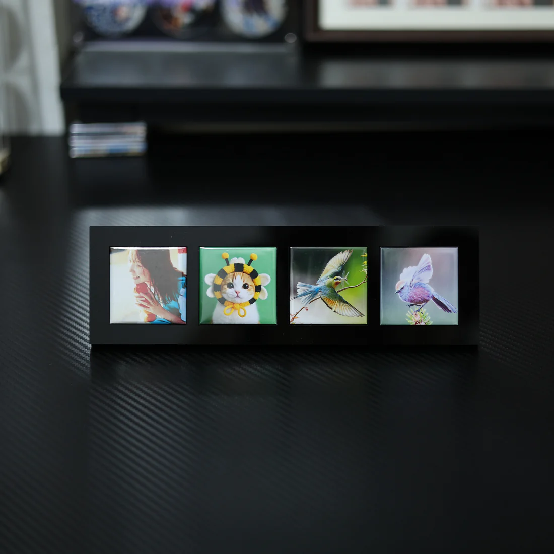 50*50mm（2*2 inches）4 Grid Side by Side Photo Frame