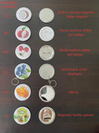 Round 58mm (2.28 inches) 1000 Metal Bottom Safety Pin Consumables