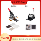 63.5*63.5 mm (2.5*2.5 inches) Square Fridge Magnet Machine Acrylic Kit