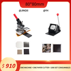 80*80 mm (3.2*3.2 inches) Square Fridge Magnet Machine Cardboard Kit